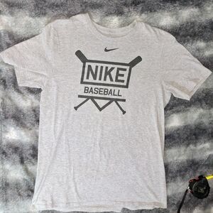 Nike Light Gray Baseball Tee